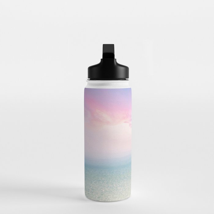 Pink Sunset, Ocean Art Water Bottle Gallery Image 3