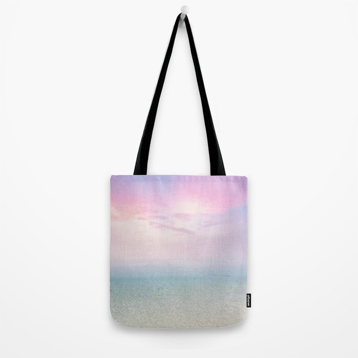 Pink Sunset, Ocean Art Tote Bag Gallery Image 2