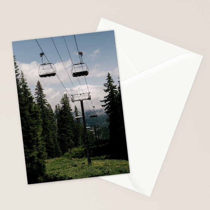 Forest Chairlift Stationery Card Gallery Image 2