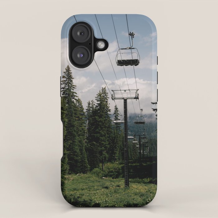 Forest Chairlift iPhone Case Gallery Image 1