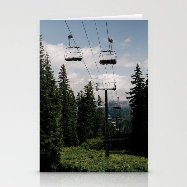 Forest Chairlift Stationery Card Gallery Image 2