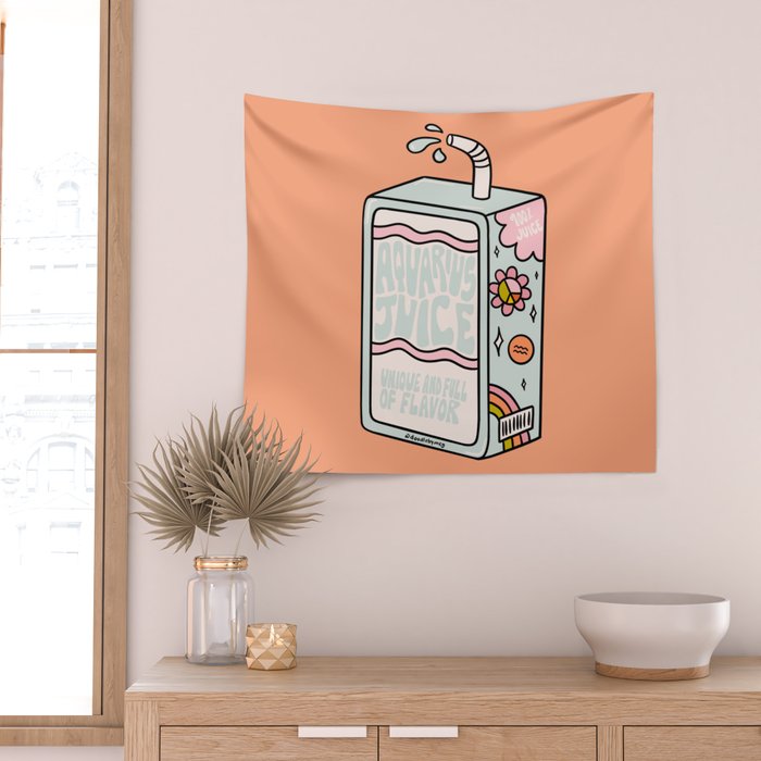 Aquarius Juice Box Wall Tapestry Gallery Image 2