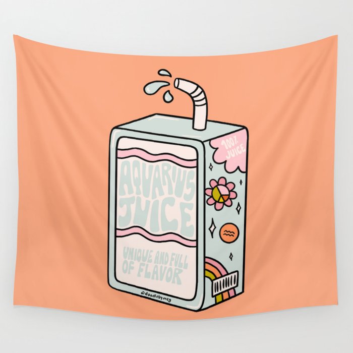 Aquarius Juice Box Wall Tapestry Gallery Image 4