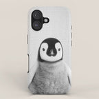 Baby Penguin - Black & White iPhone Case Gallery Image 1