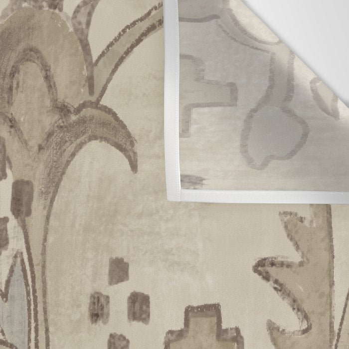 Vintage Woven Neutral Beige and Umber Wall Tapestry Gallery Image 3