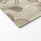 Vintage Woven Neutral Beige and Umber Welcome Mat Gallery Image 2