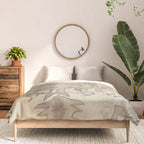 Vintage Woven Neutral Beige and Umber Comforter Gallery Image 3