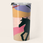 Expressive Running Horse in the Countryside  Travel Mug Gallery Image 3