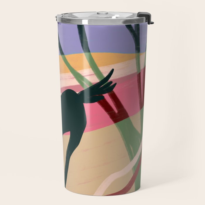 Expressive Running Horse in the Countryside  Travel Mug Gallery Image 2