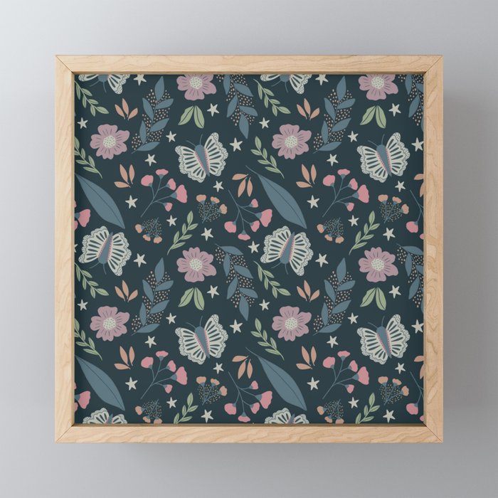 Night Floral  Mini Art Print Gallery Image 1