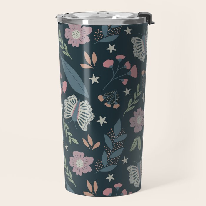 Night Floral  Travel Mug Gallery Image 2