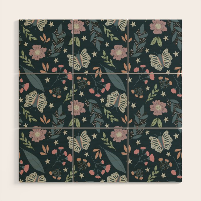 Night Floral  Wood Wall Art Gallery Image 1