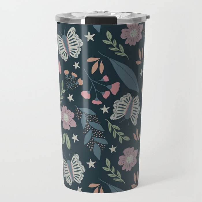 Night Floral  Travel Mug Gallery Image 1
