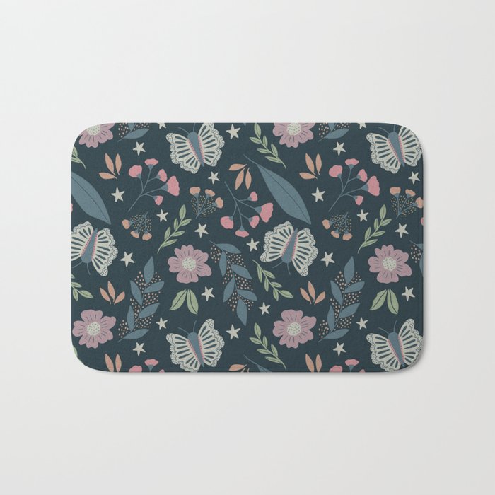 Night Floral  Bath Mat Gallery Image 1