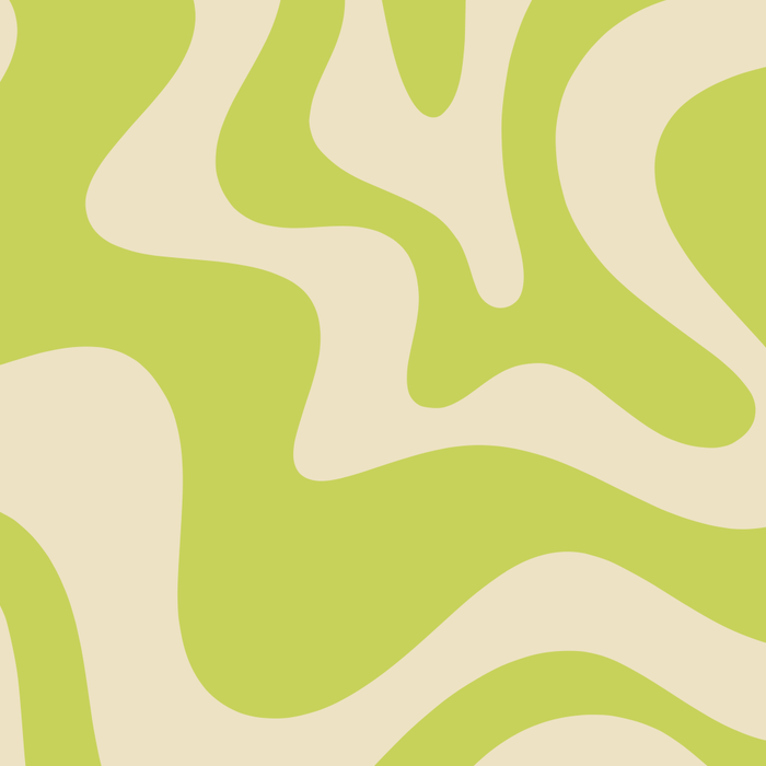 Retro Liquid Swirl Abstract Pattern 5 in Light Lime Linden Green and Beige Coffee Mug Gallery Image 2
