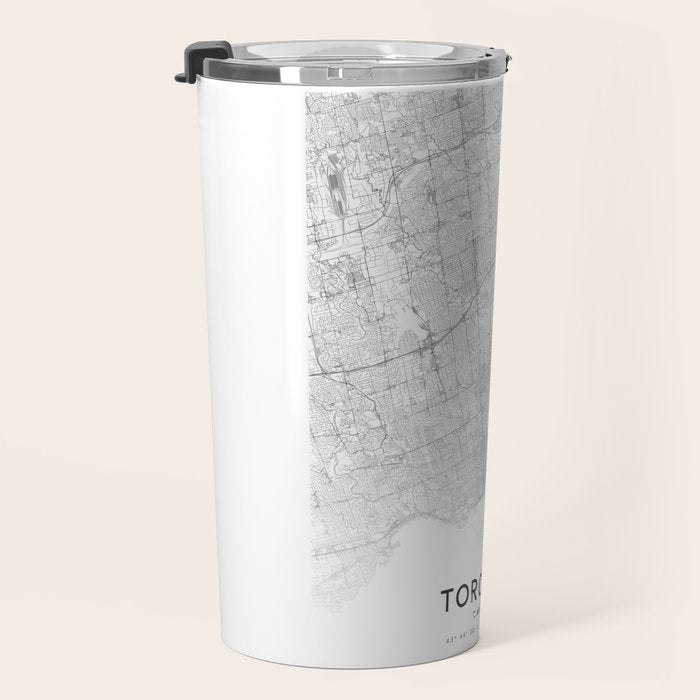 Toronto Map, Art Print By LandSartprints Travel Mug Gallery Image 3