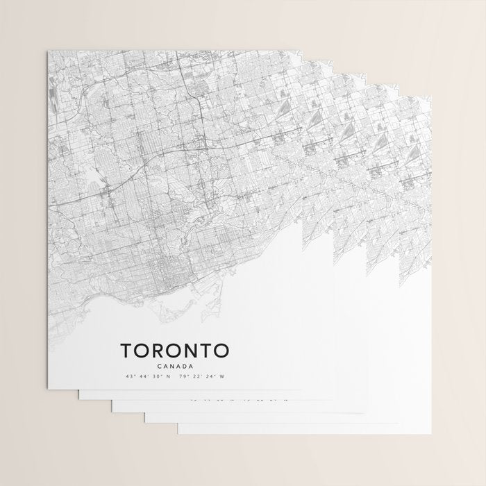 Toronto Map, Art Print By LandSartprints Wrapping Paper Gallery Image 3