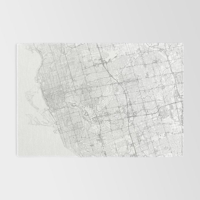 Toronto Map, Art Print By LandSartprints Rug Gallery Image 2