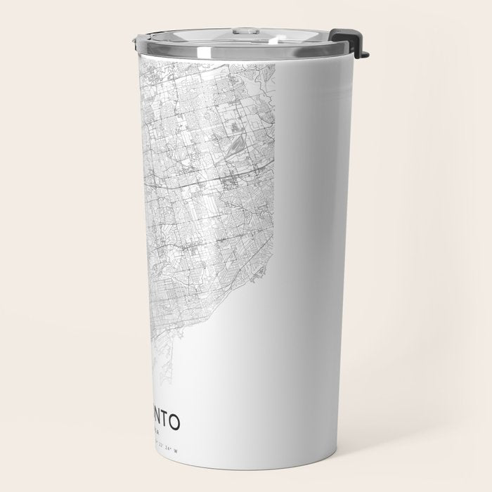 Toronto Map, Art Print By LandSartprints Travel Mug Gallery Image 2