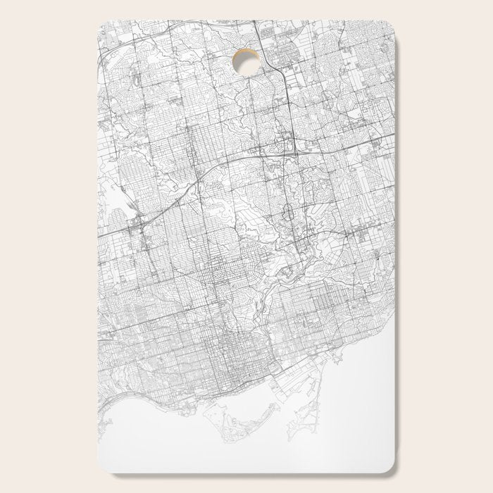 Toronto Map, Art Print By LandSartprints Cutting Board Gallery Image 1