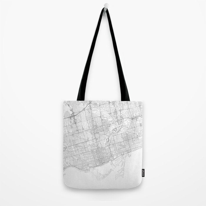 Toronto Map, Art Print By LandSartprints Tote Bag Gallery Image 2