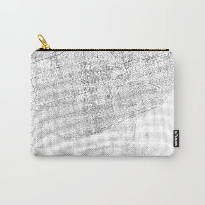 Toronto Map, Art Print By LandSartprints Carry All Pouch Gallery Image 1