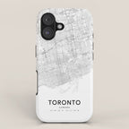 Toronto Map, Art Print By LandSartprints iPhone Case Gallery Image 1