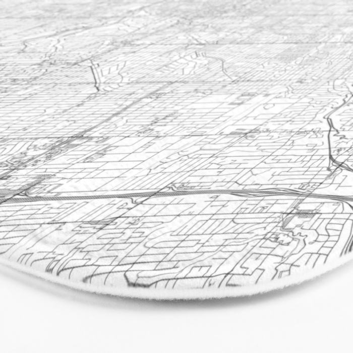 Toronto Map, Art Print By LandSartprints Bath Mat Gallery Image 3