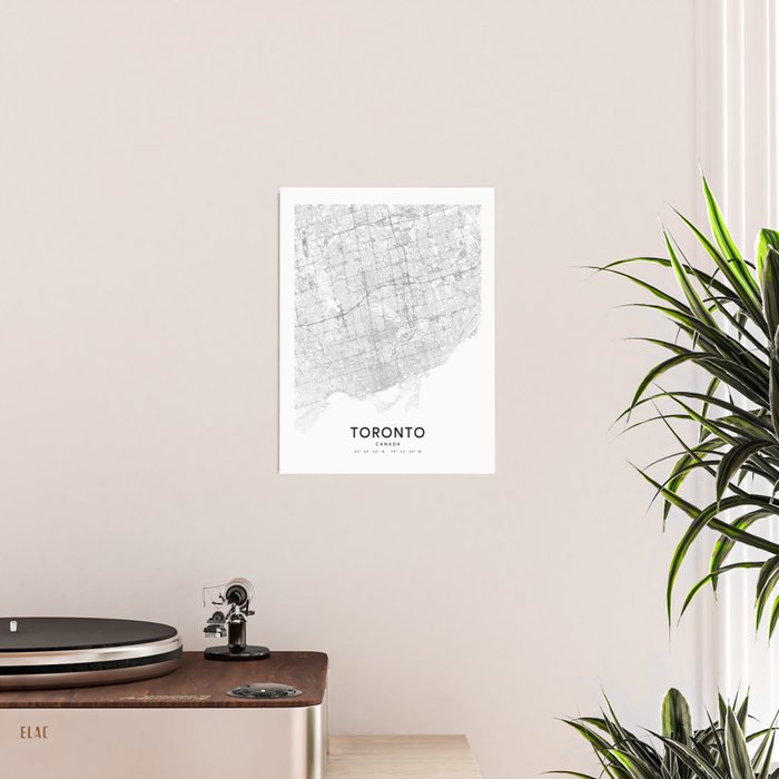 Toronto Map, Art Print By LandSartprints Poster Gallery Image 2