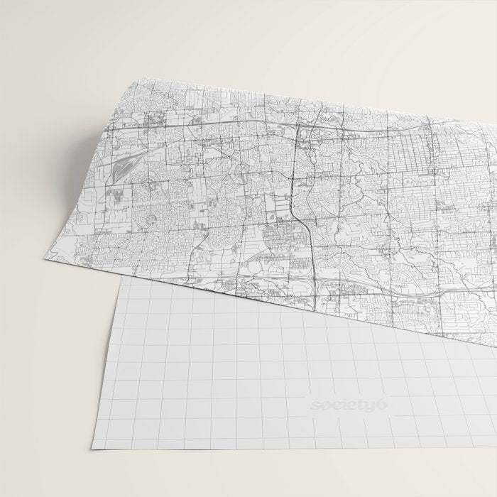 Toronto Map, Art Print By LandSartprints Wrapping Paper Gallery Image 2