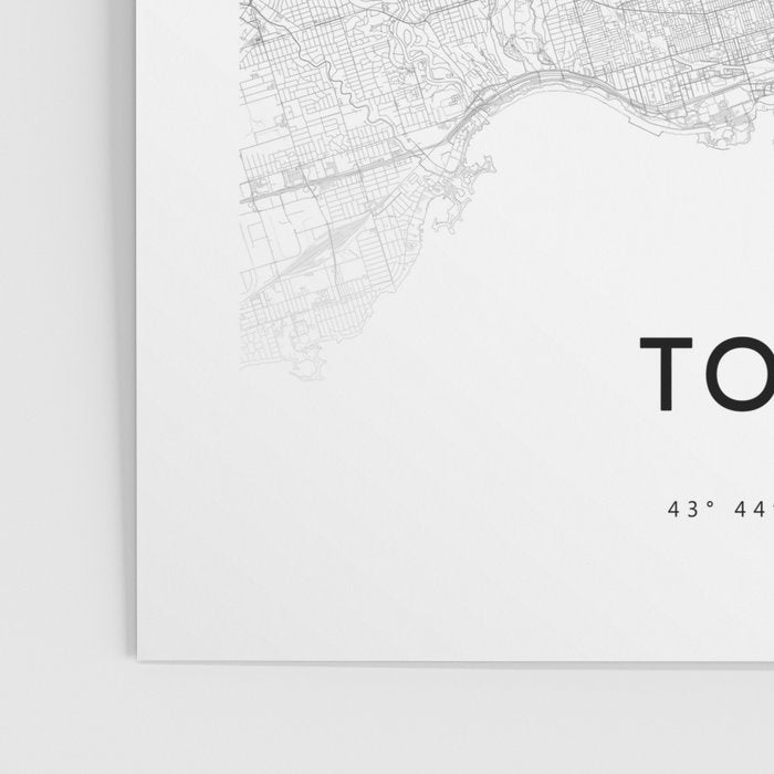 Toronto Map, Art Print By LandSartprints Poster Gallery Image 3