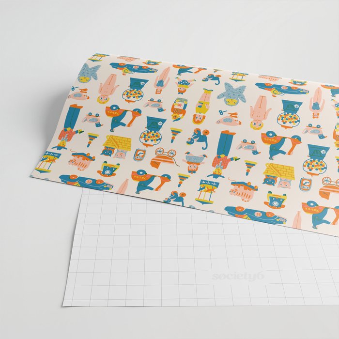 Vintage toy box Wrapping Paper Gallery Image 2