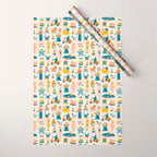 Vintage toy box Wrapping Paper Gallery Image 1