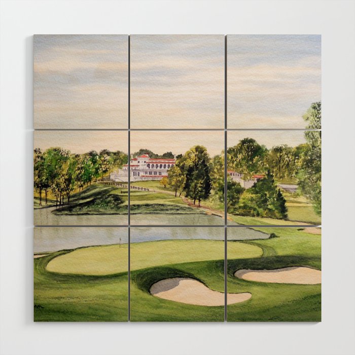 Congressional Golf Course 10th Hole Wood Wall Art Gallery Image 1
