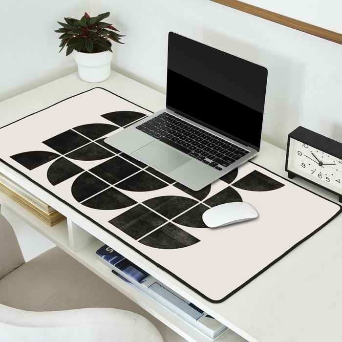 Mid-Century Modern No.35 - Woodblock Print Desk Mat Gallery Image 2