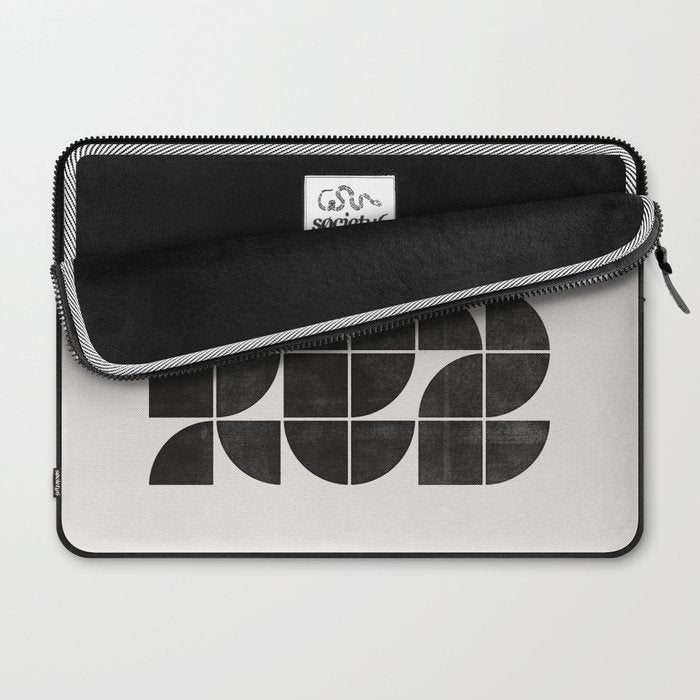 Mid-Century Modern No.35 - Woodblock Print Laptop Sleeve Gallery Image 2
