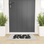 Mid-Century Modern No.35 - Woodblock Print Welcome Mat Gallery Image 3