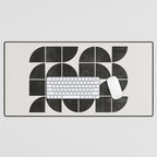 Mid-Century Modern No.35 - Woodblock Print Desk Mat Gallery Image 1