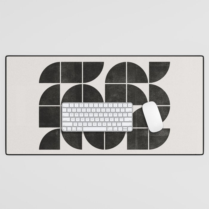 Mid-Century Modern No.35 - Woodblock Print Desk Mat Gallery Image 1