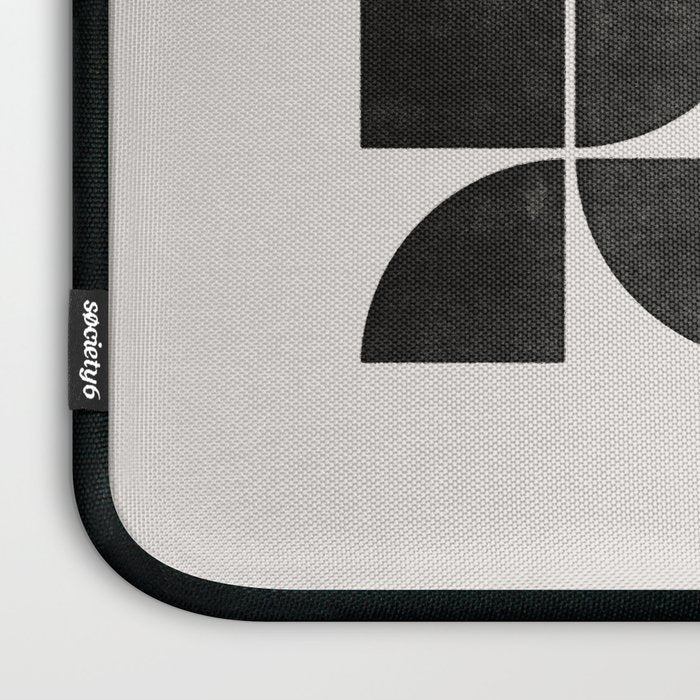 Mid-Century Modern No.35 - Woodblock Print Laptop Sleeve Gallery Image 3