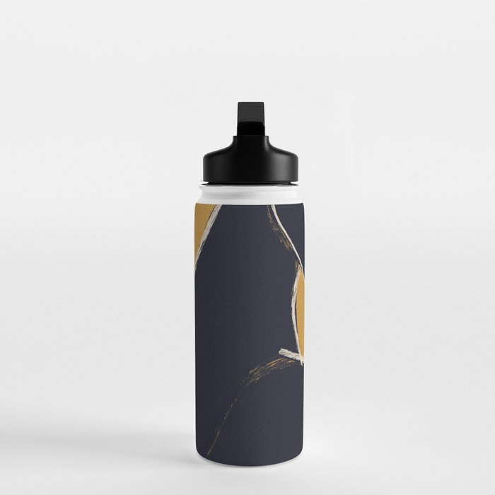 Minimal Abstract Art Woman Portrait 2 Water Bottle Gallery Image 3