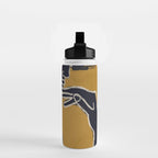 Minimal Abstract Art Woman Portrait 2 Water Bottle Gallery Image 2