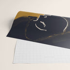 Minimal Abstract Art Woman Portrait 2 Wrapping Paper Gallery Image 2