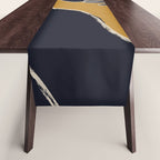 Minimal Abstract Art Woman Portrait 2 Table Runner Gallery Image 1