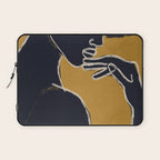 Minimal Abstract Art Woman Portrait 2 Laptop Sleeve Gallery Image 1