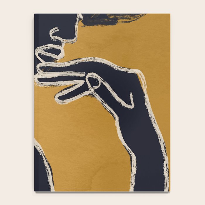 Minimal Abstract Art Woman Portrait 2 Notebook Gallery Image 4