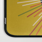 Mid Century Modern Sunburst Sun on Mustard Laptop Sleeve Gallery Image 3