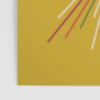 Mid Century Modern Sunburst Sun on Mustard Poster Gallery Image 3