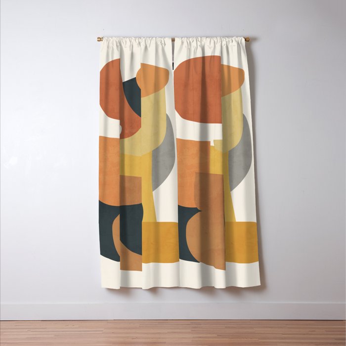 Modern Abstract Art 148 Window Curtain Gallery Image 3