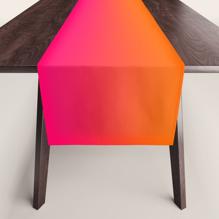 Bright Pink and Orange Ombre Table Runner Gallery Image 1
